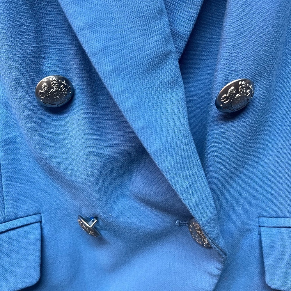 Talbots Blue Women's Blazer. Size 8p - Picture 2 of 6